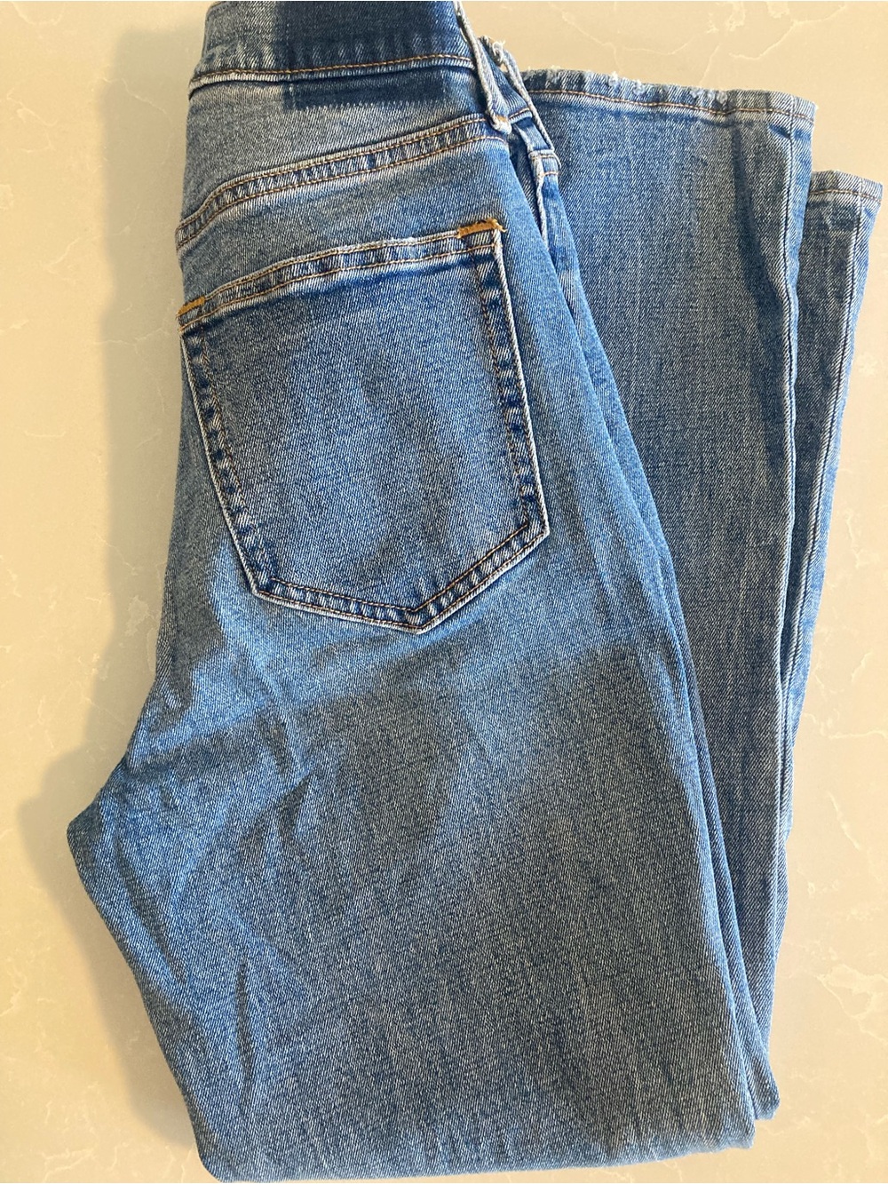 Abercrombie & Fitch Light Blue High-Rise Ankle Jeans